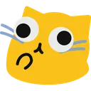 blobcat, googly, think