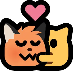 neocat, hug, fox