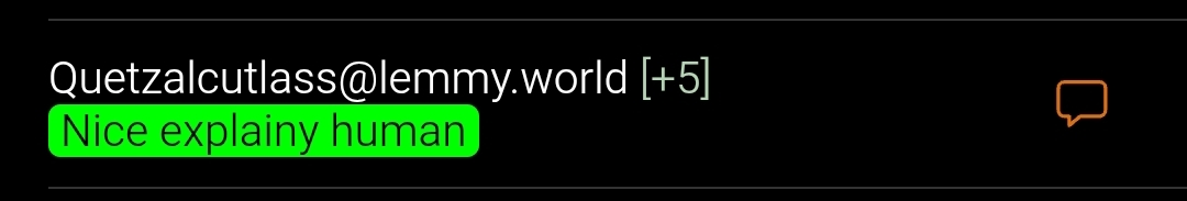 screenshot of Quetzalcutlass having been tagged as "nice explainy human" yaaay