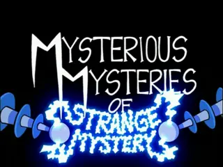 Mysterious Mysteries of Strange Mystery logo from the episode Gaz, Taster of Pork