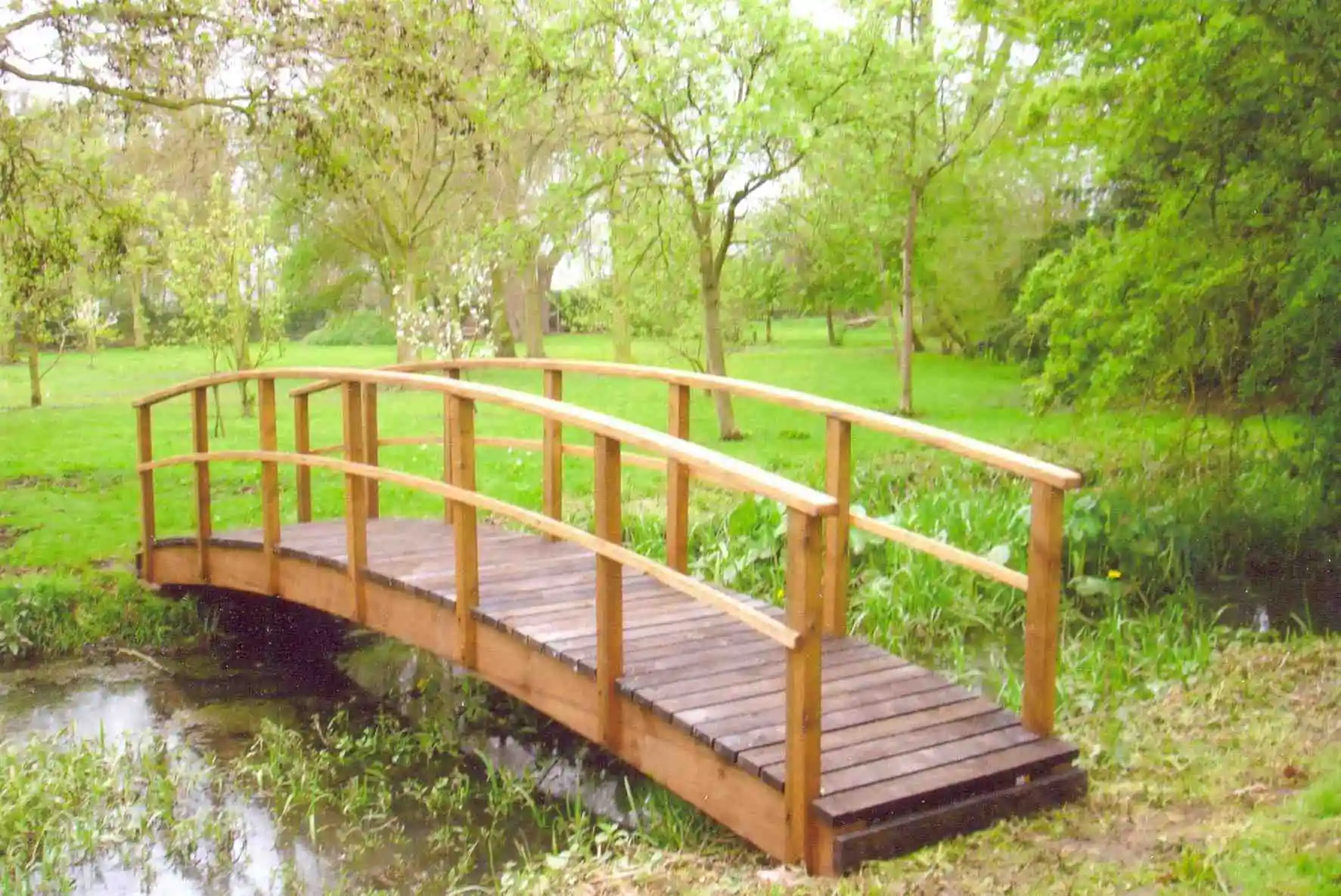 Simple wooden bridge
