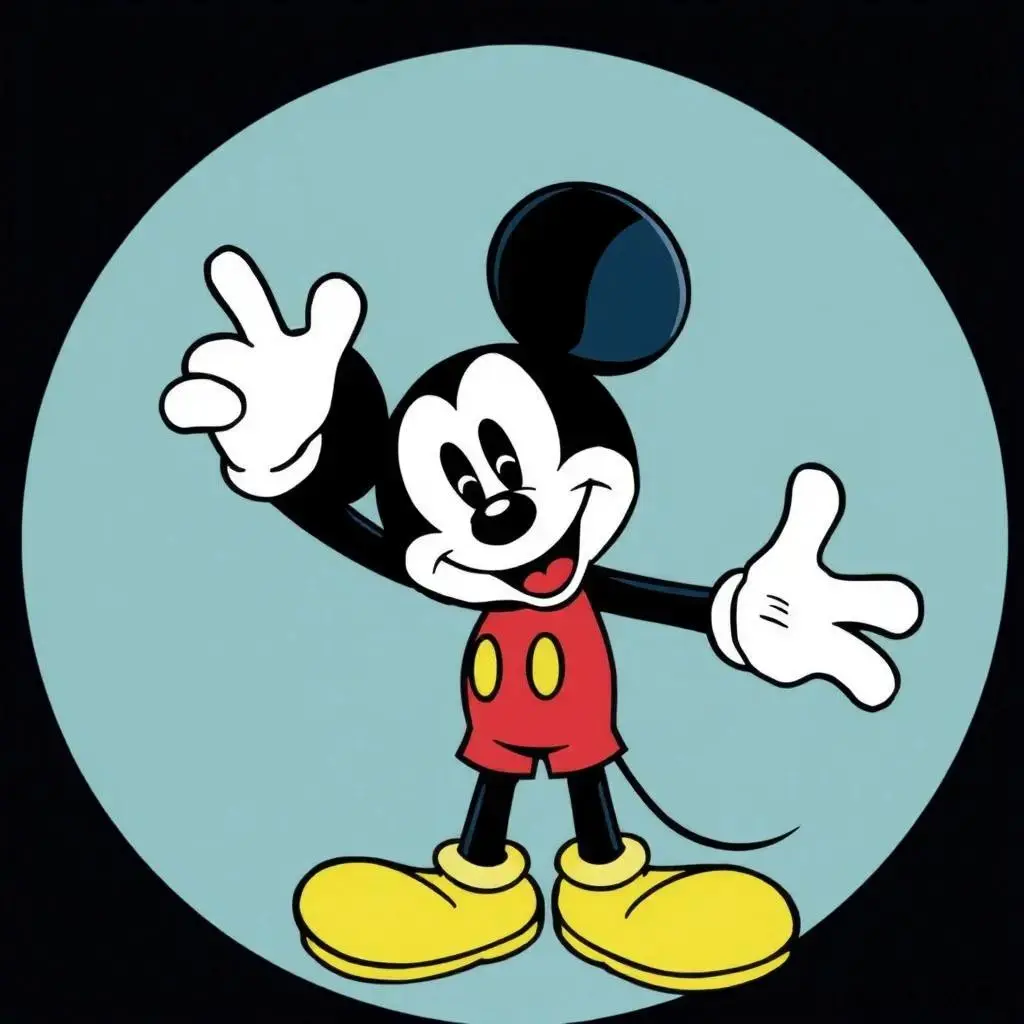 Image with seed 3597834875 generated via AI Horde through @aihorde@lemmy.dbzer0.com. Prompt: a picture of Mickey Mouse.