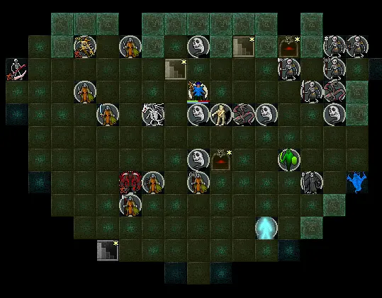 Screenshot from the game Dungeon Crawl Stone Soup