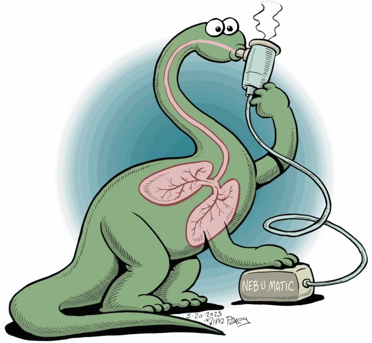 Bronchiesaurus — or Bronchiectasaurus, Bronchiectasuar, or Bronchiasaur